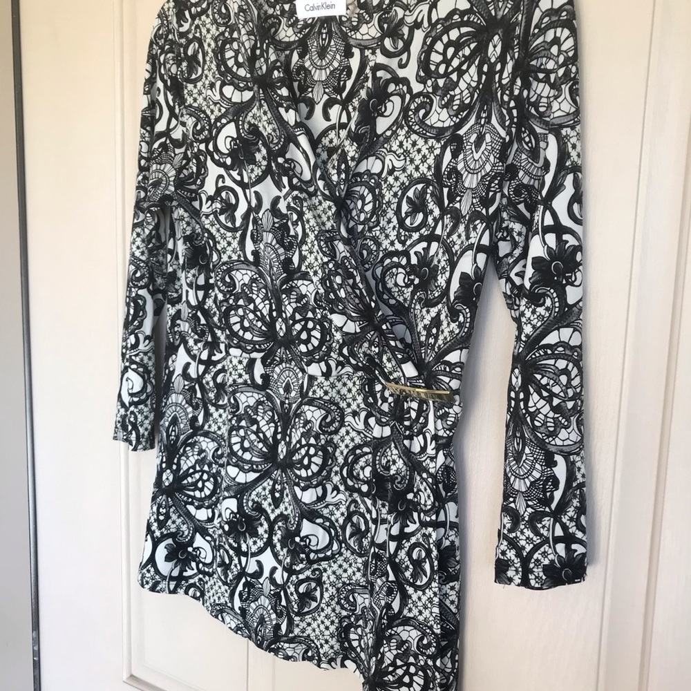 Calvin Klein Wrap Blouse